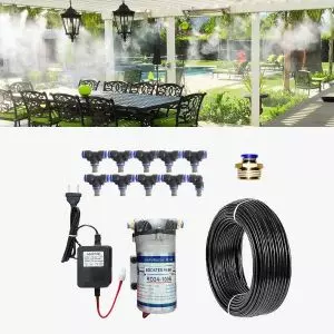 Bộ Máy Phun Sương 10 Béc Inox | Bơm RO