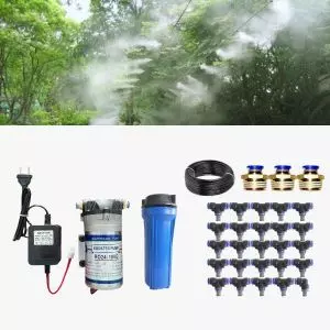 Bộ Máy Phun Sương 25 Béc Inox | Bơm RO